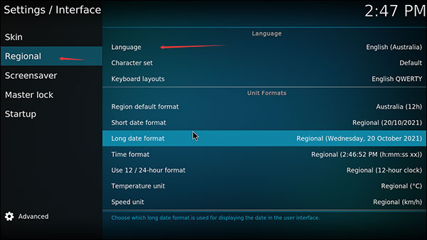 《kodi》播放器如何切换语言