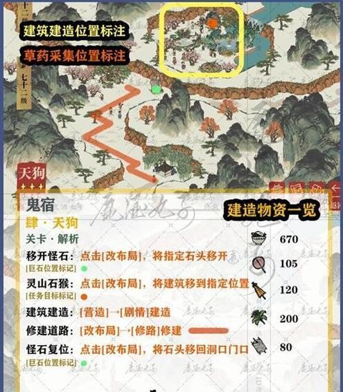 《江南百景图》鸡鸣山鬼宿关卡四天狗攻略