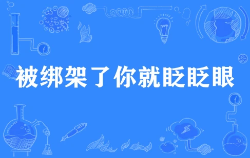 网络用语被绑架了你就眨眨眼是什么梗