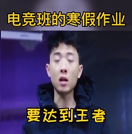 网络用语电竞班的寒假作业是什么梗