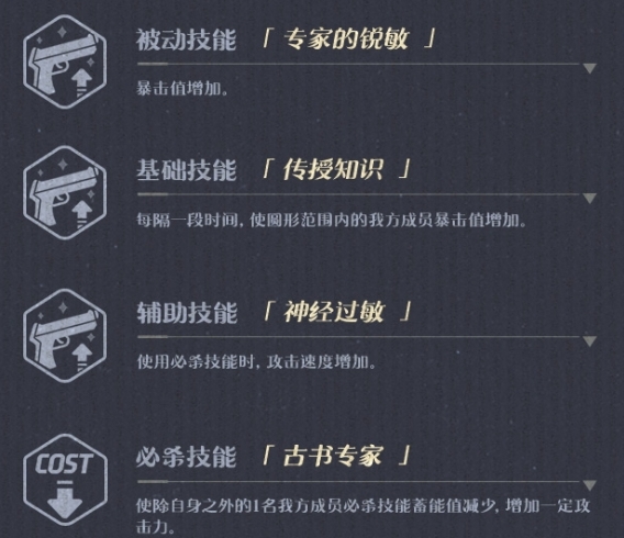 《蔚蓝档案》古关忧有哪些技能