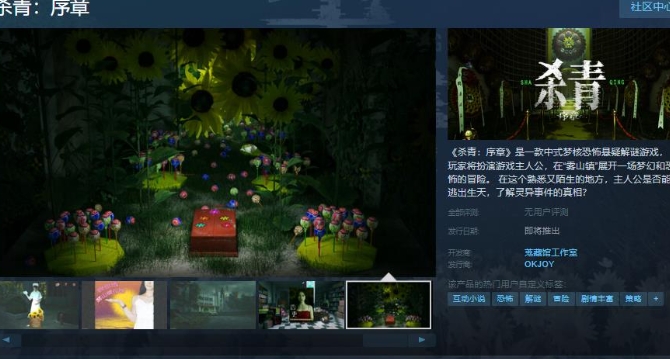 《杀青》试玩Steam页面公布 冒险找真相