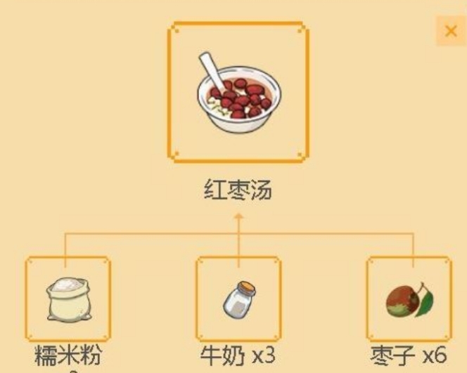 《小森生活》红枣汤食谱是什么