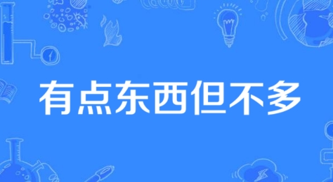 网络用语有点东西但不多是什么梗