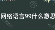 网络用语99是什么梗