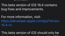 ios16.4beta4更新了哪些内容