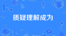 网络用语质疑理解成为是什么梗