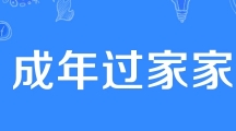 网络用语成年过家家是什么梗