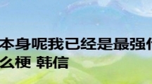 网络用语本身呢我已经是最强是什么梗