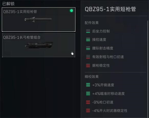 《三角洲行动》qbz95-1突击步枪配件推荐