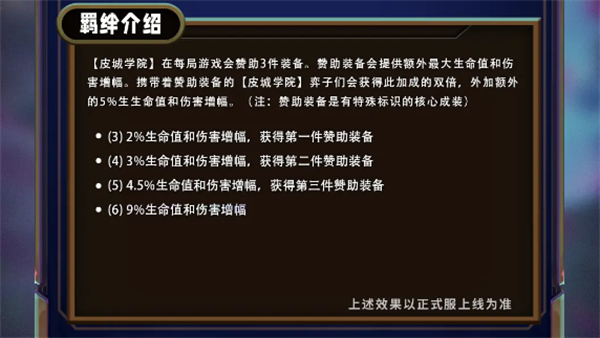 《云顶之弈》s13皮城学院羁绊介绍